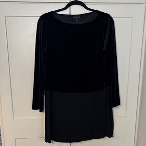 J. Jill Black Velvet Blouse